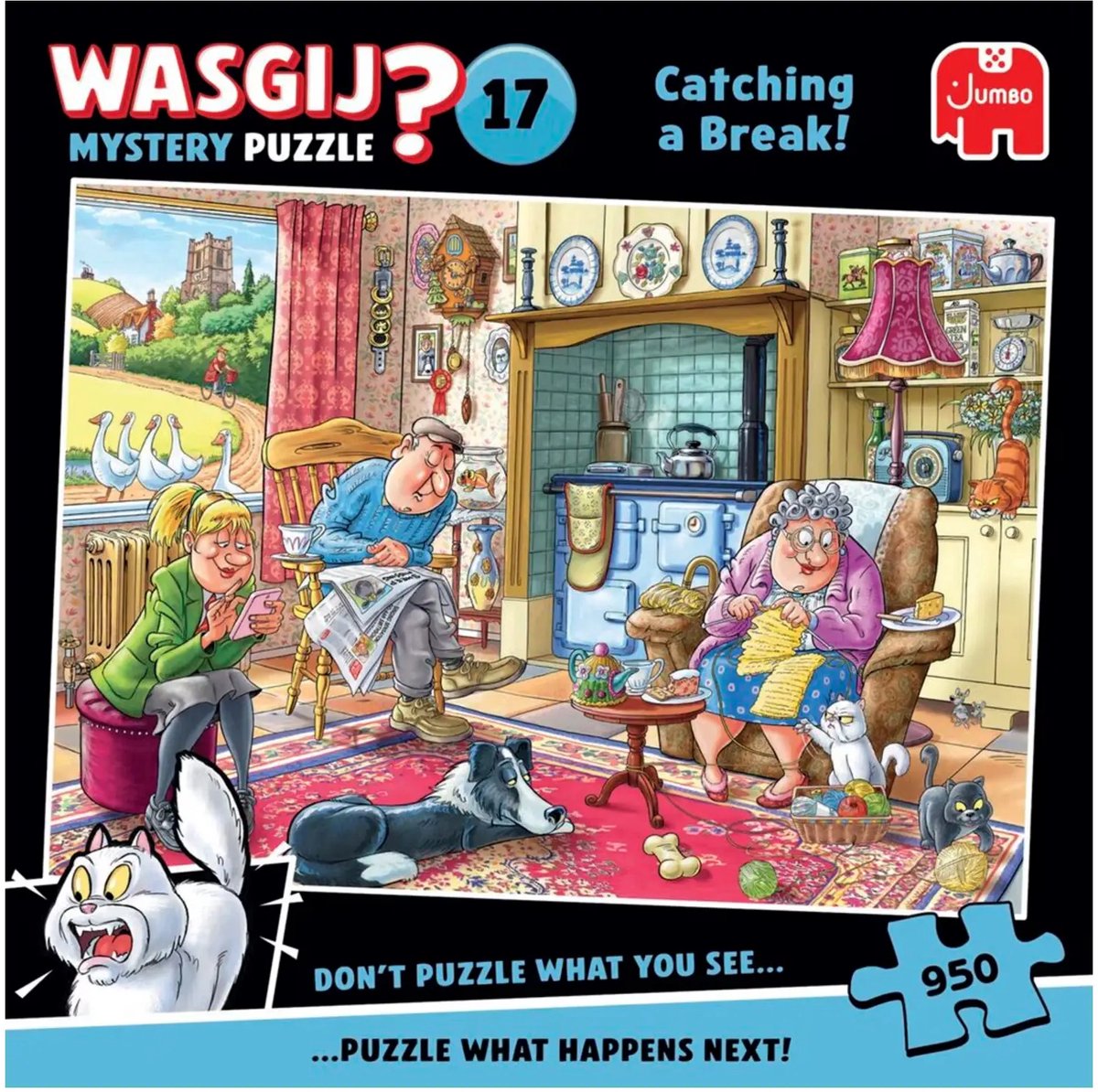 Jumbo Wasgij Catching a Break puzzel 950 stukjes - Cartoon