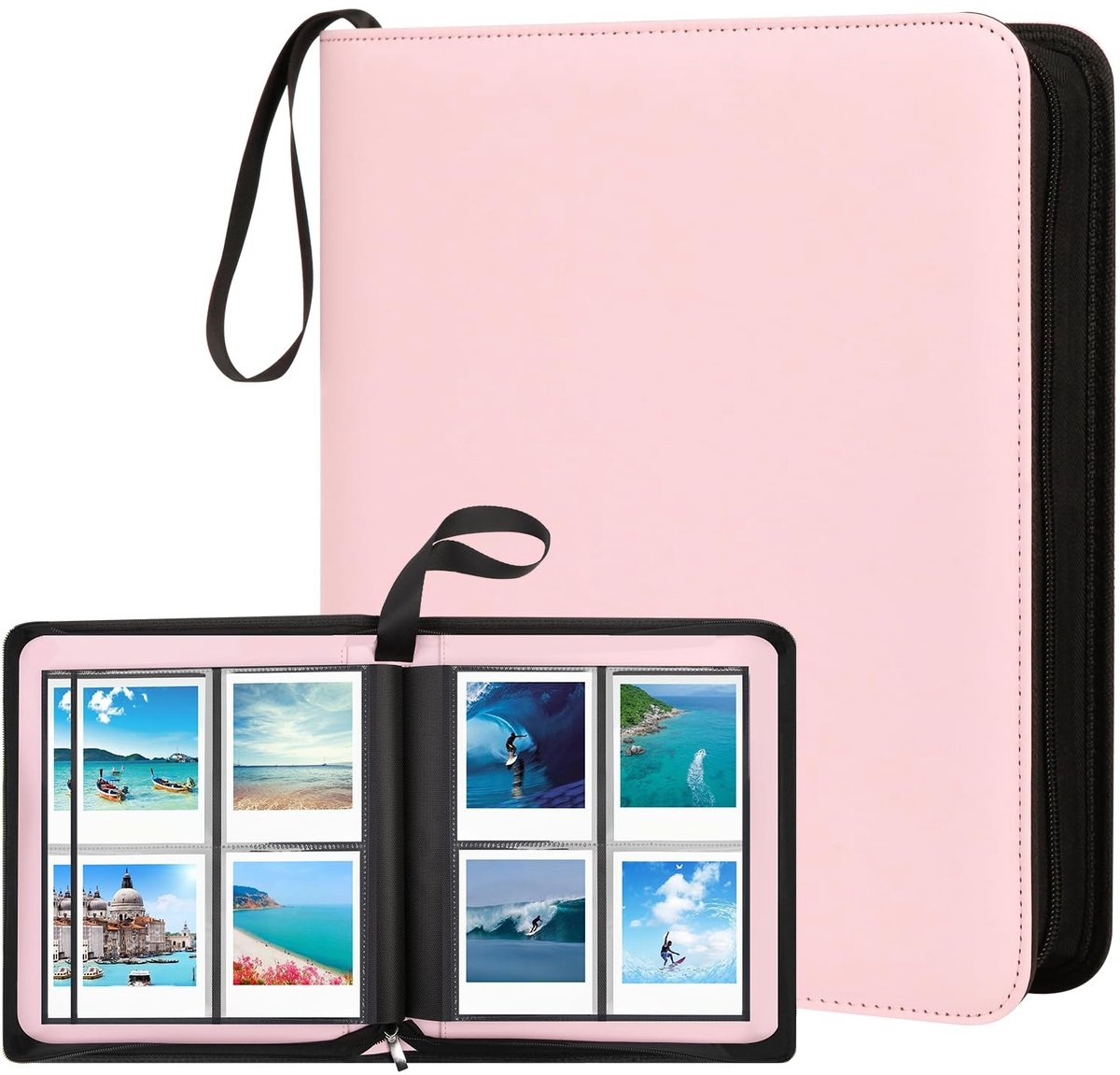 Omgoods - Photo Album voor Polaroid Foto's met 256 Compartimenten en PU Leren Omslag