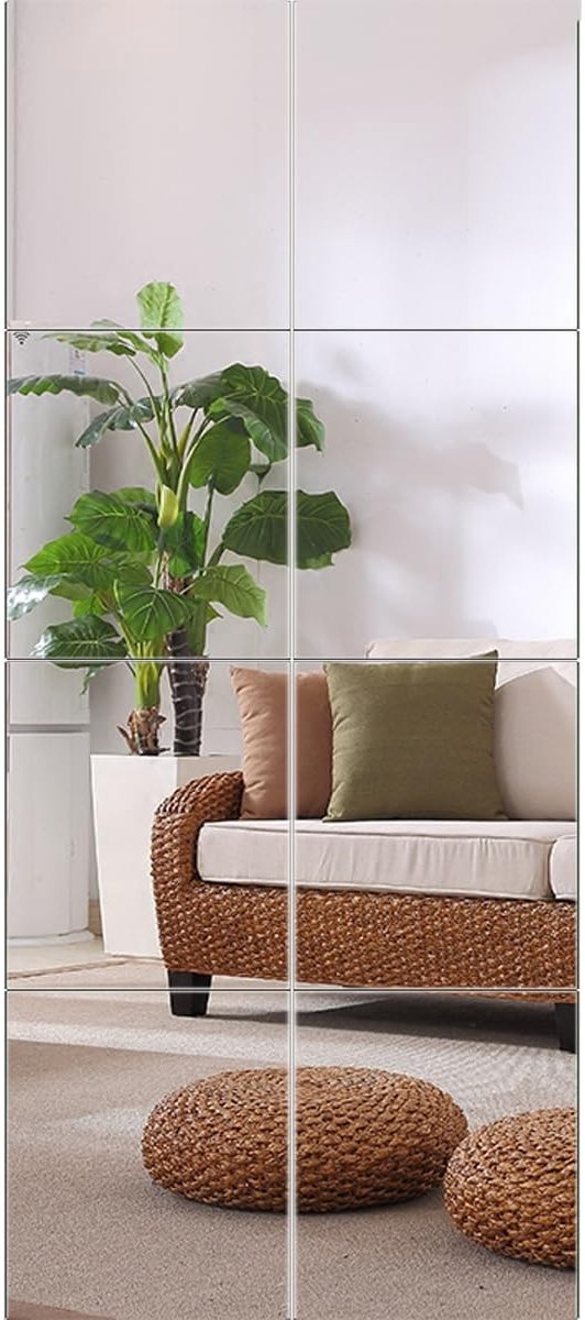 Omgoods - Decoratieve Wandspiegels Set van 8 Stuks voor Thuis