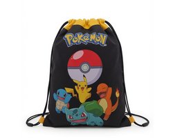 Pokémon - Sac de sport – Pikachu, Carapuce, Salamèche & Bulbizarre – Sac de sport – Sac de natation – Sac de sport – 42 x 34 cm