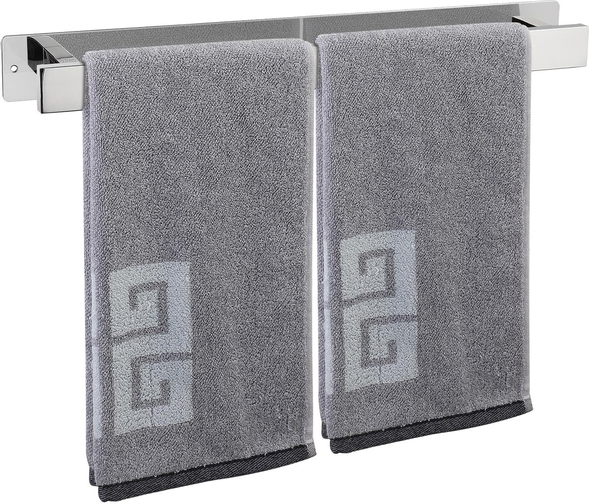 Omgoods - Handdoekrek RVS Zelfklevend of Schroefmontage 50cm Chroom
