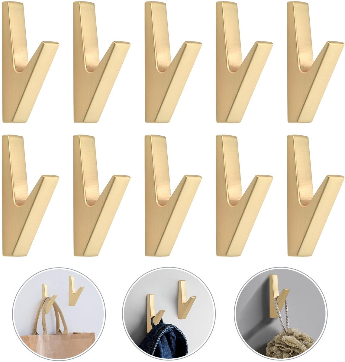 Omgoods - Wandhaken voor Kleding en Accessoires (10 Stuks)