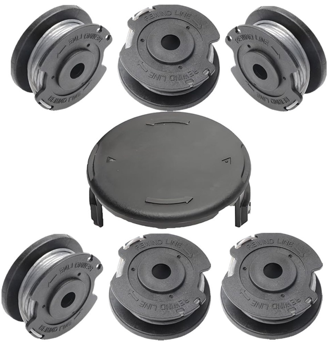 Omgoods - Set van 6 Maaierspoelen voor Bosch Art 23 SL en 27 SL