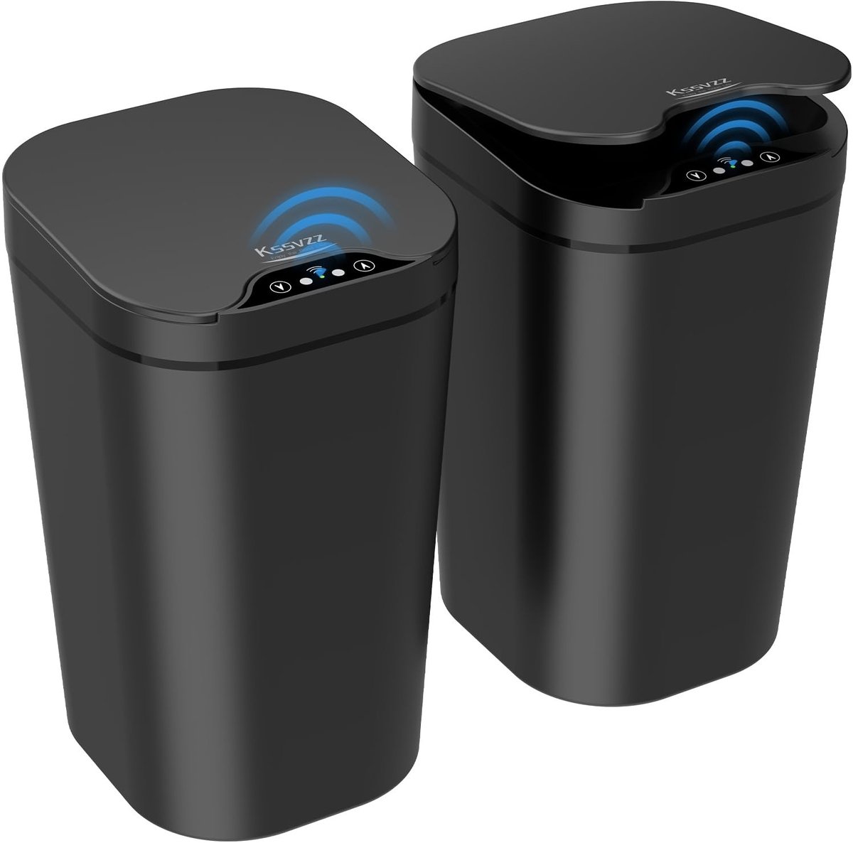 Omgoods - Set van 2 Automatische Afvalbakken met Sensor 10L