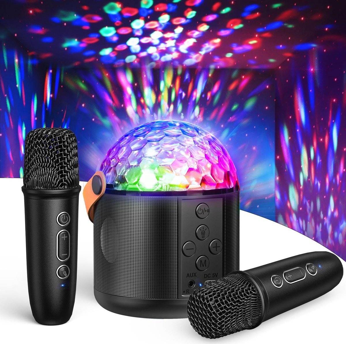 Omgoods - Karaoke Machine met 2 Microfoons voor Jong en Oud