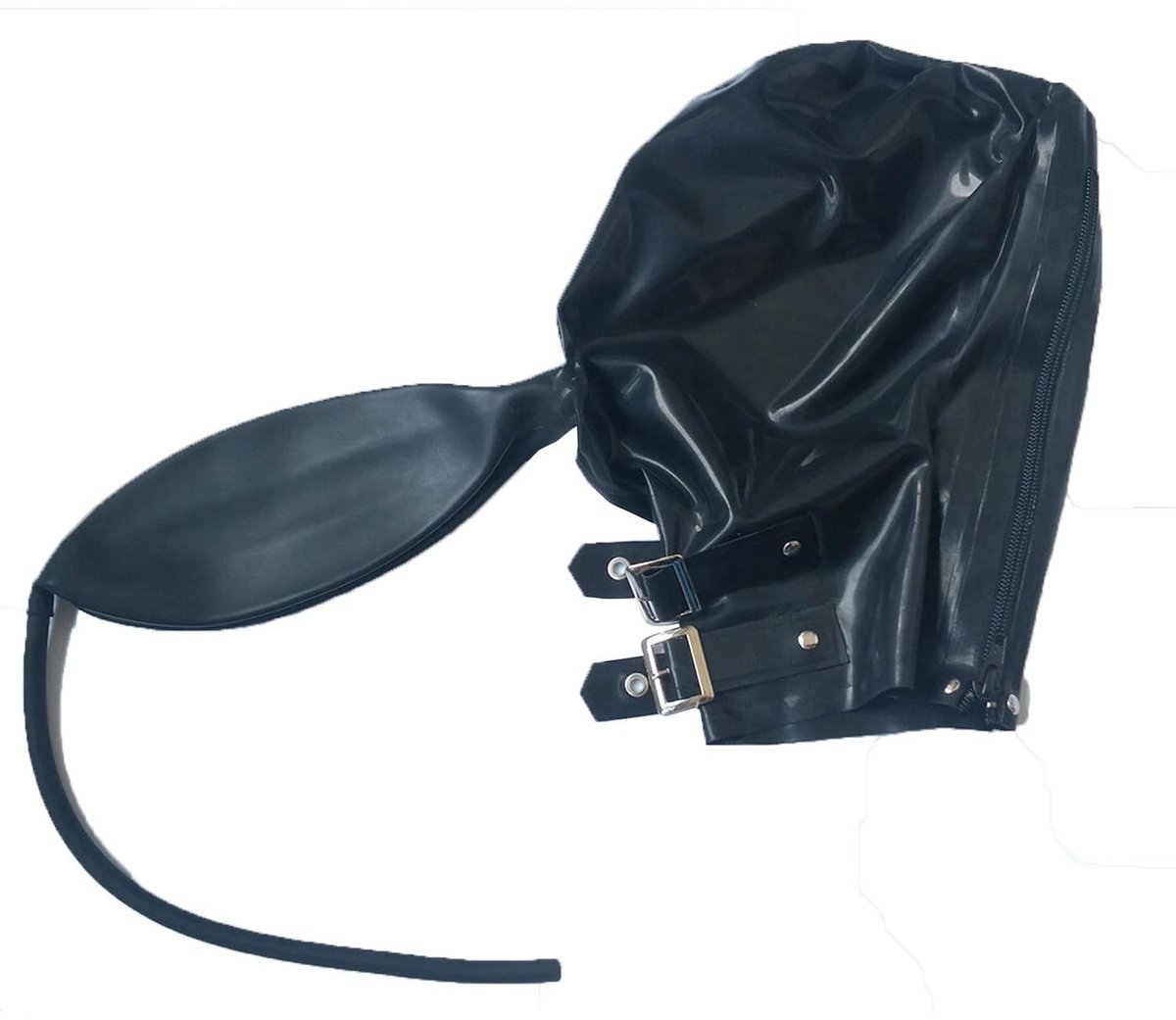 Omgoods - Latex Mask met Ademzak voor Rollenspel