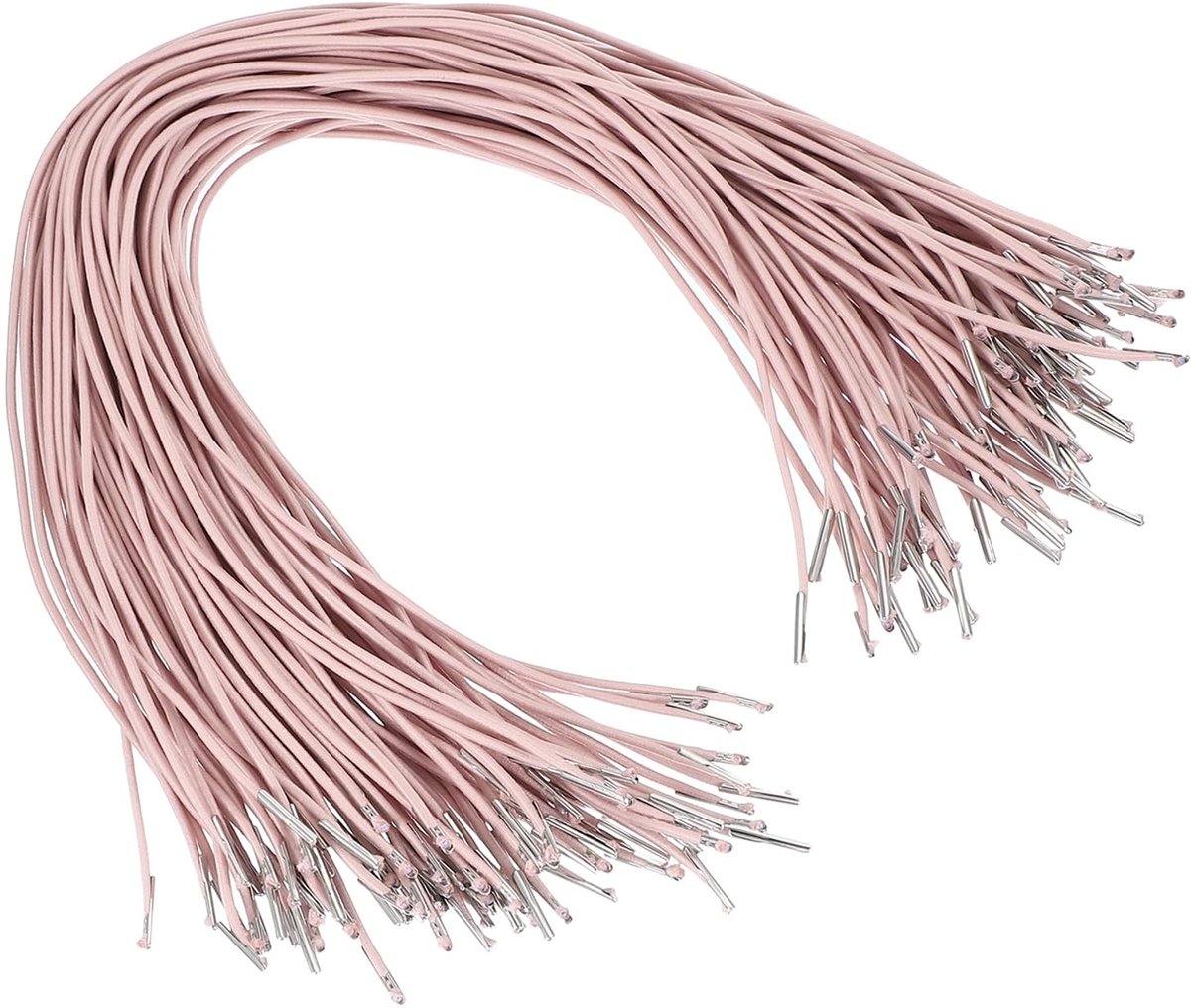 Omgoods - 100 Stuks Elastische Barbed Wires, 45cm Roze Goud