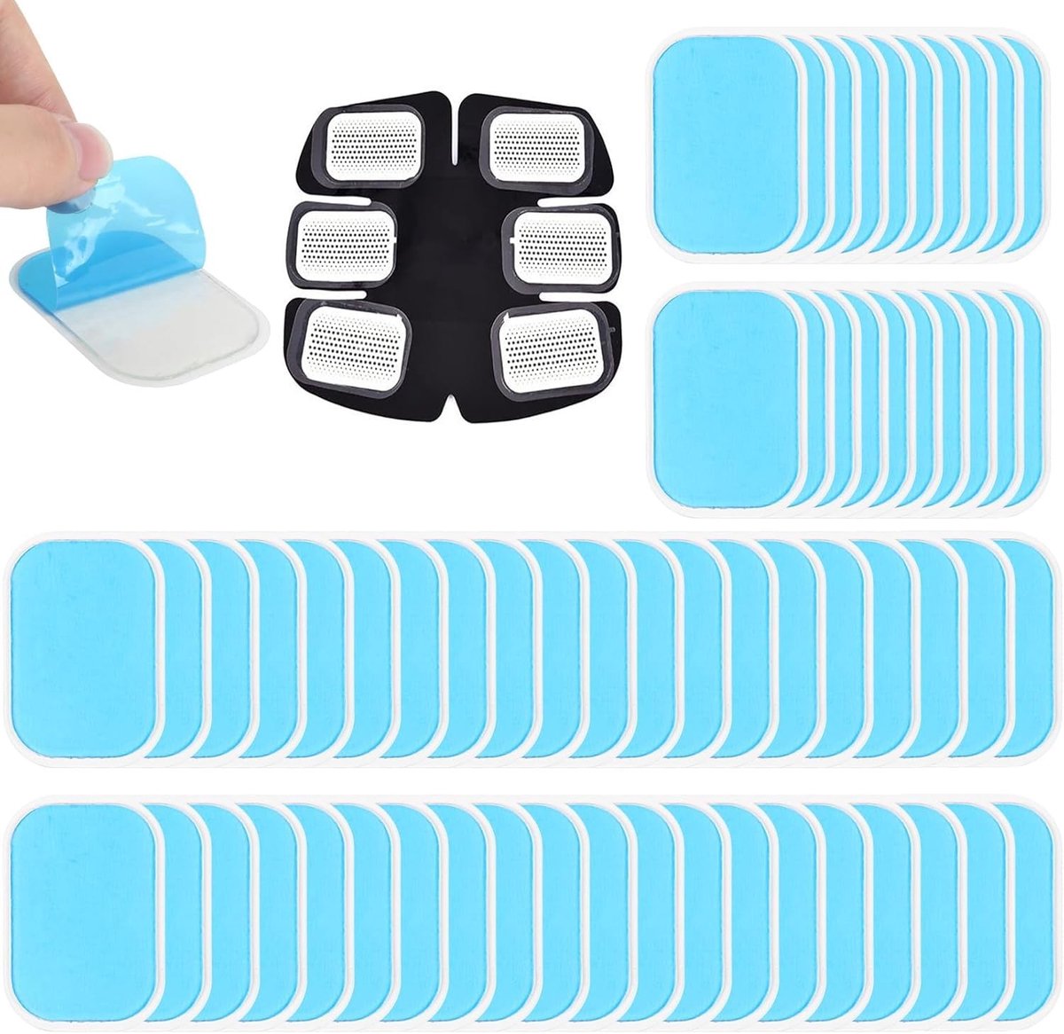 Omgoods - 60 Stuks EMS Vervanggel voor Electrostimulator Training