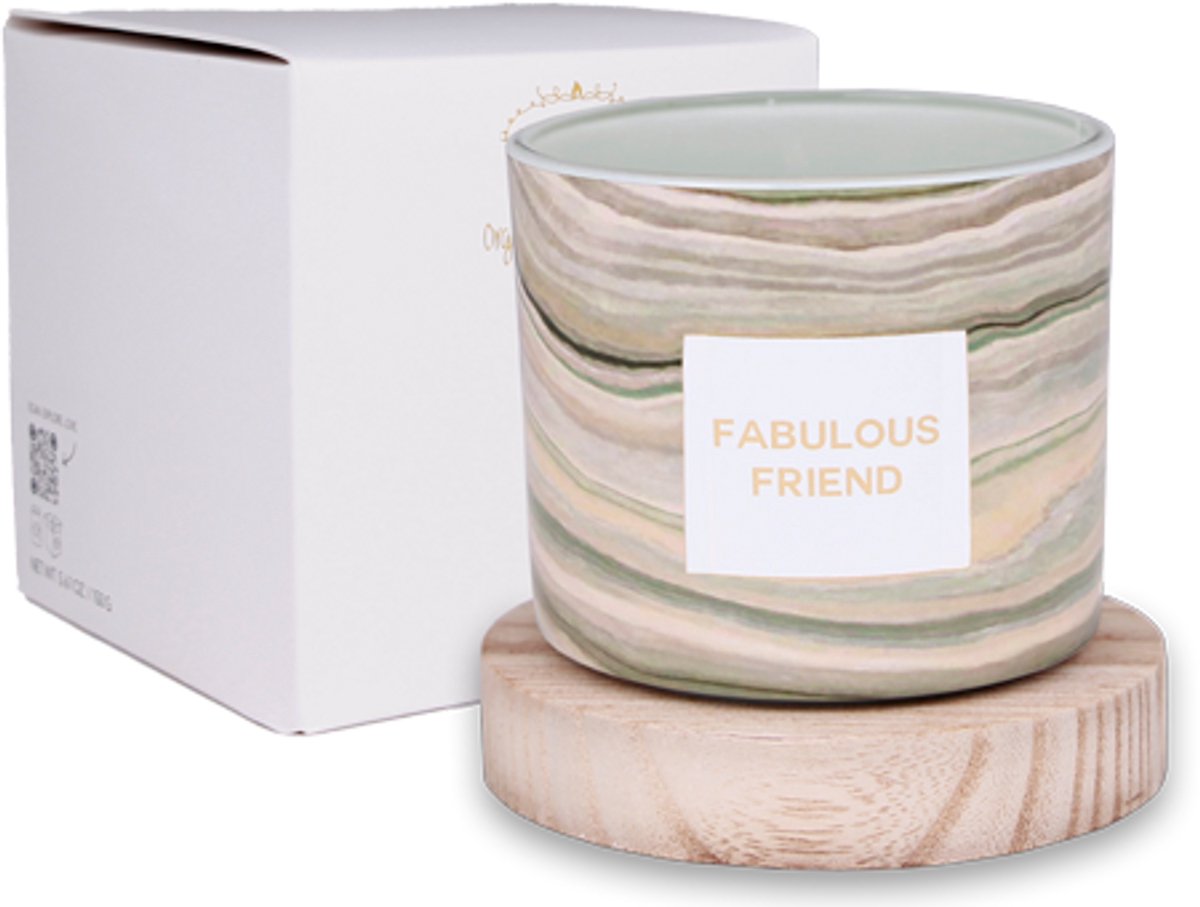 MY FLAME - Buitenkaars - FABULOUS FRIEND - Geur: Bella Citronella - Afmetingen: 9x9 cm - 50 branduren