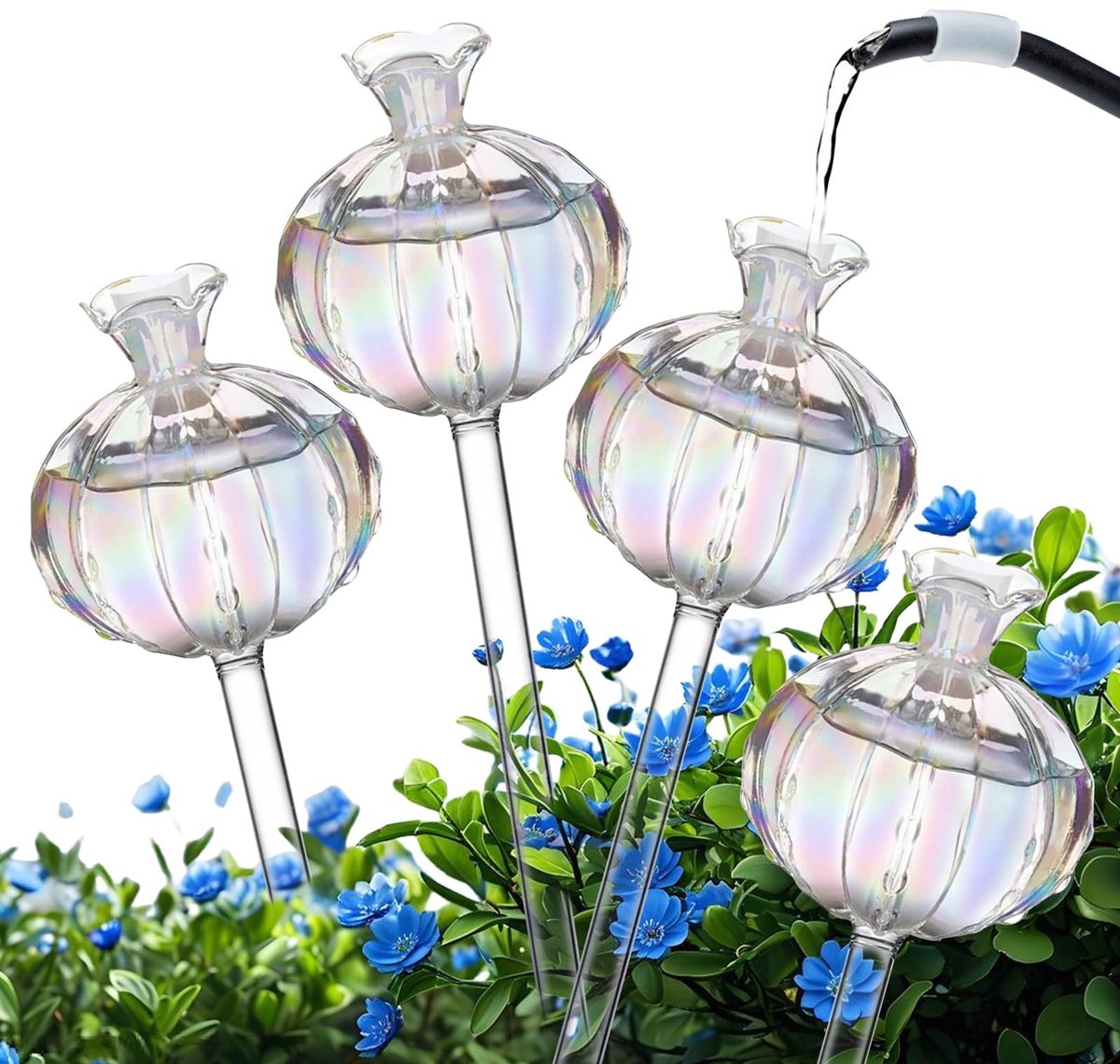 Omgoods - 4 Stuks Automatische Irrigatie Ballonnen voor Planten