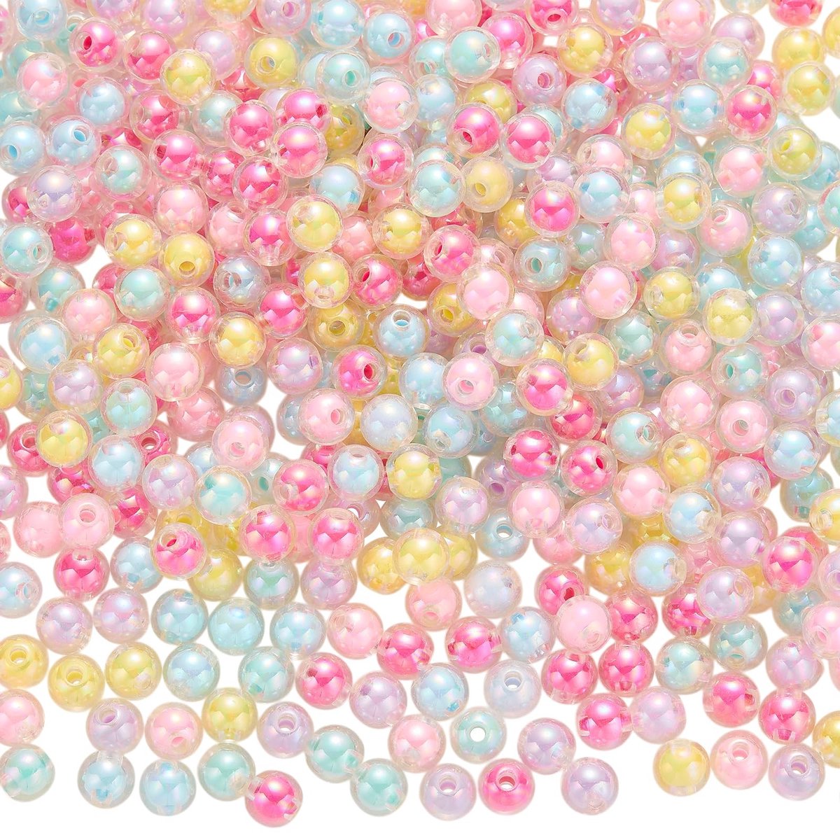 Omgoods - 500 Stuks 7,5 mm Acrylkralen voor Sieraden Maken
