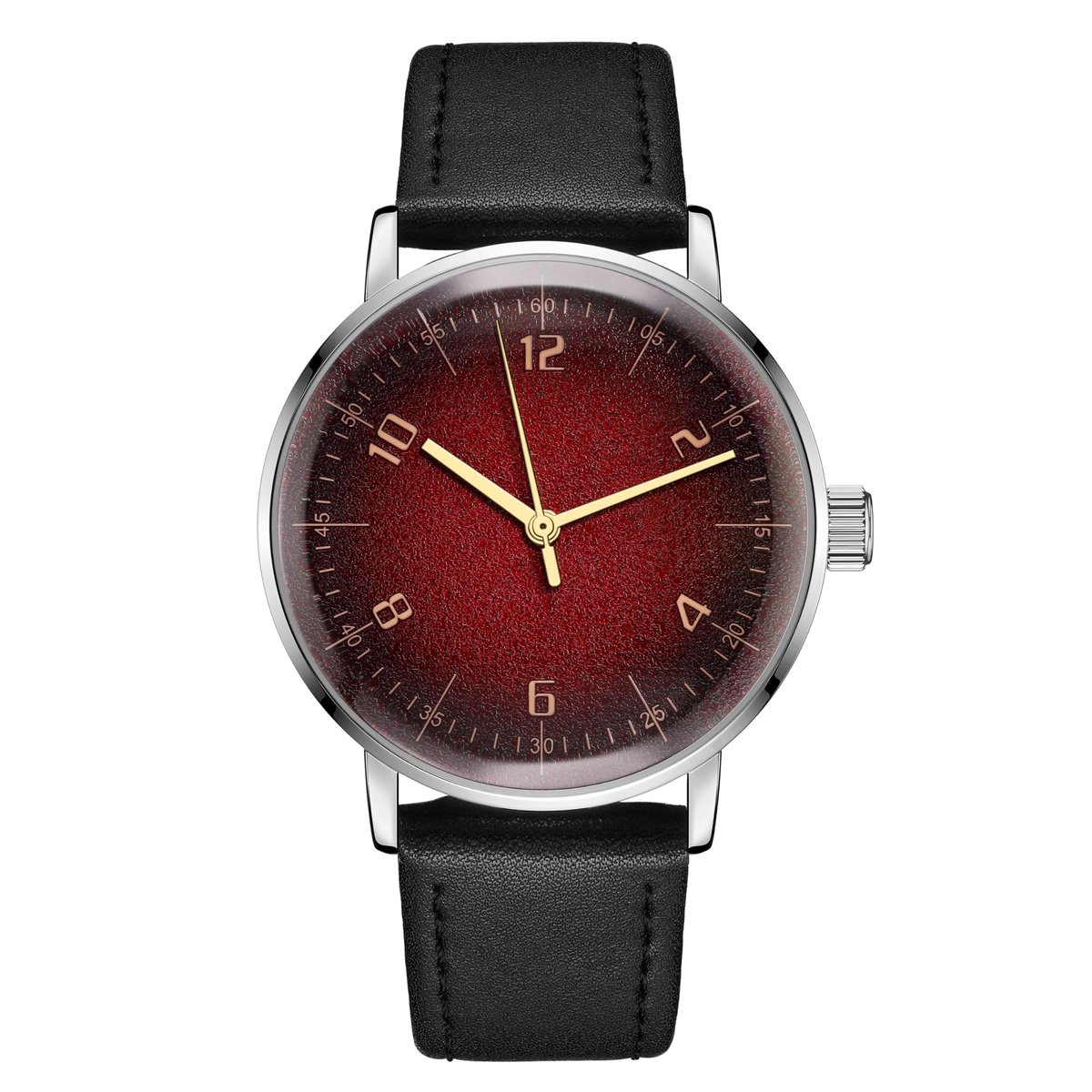 Omgoods - Vintage Mechanische Horloge met Domed Glas en 40mm Behuizing