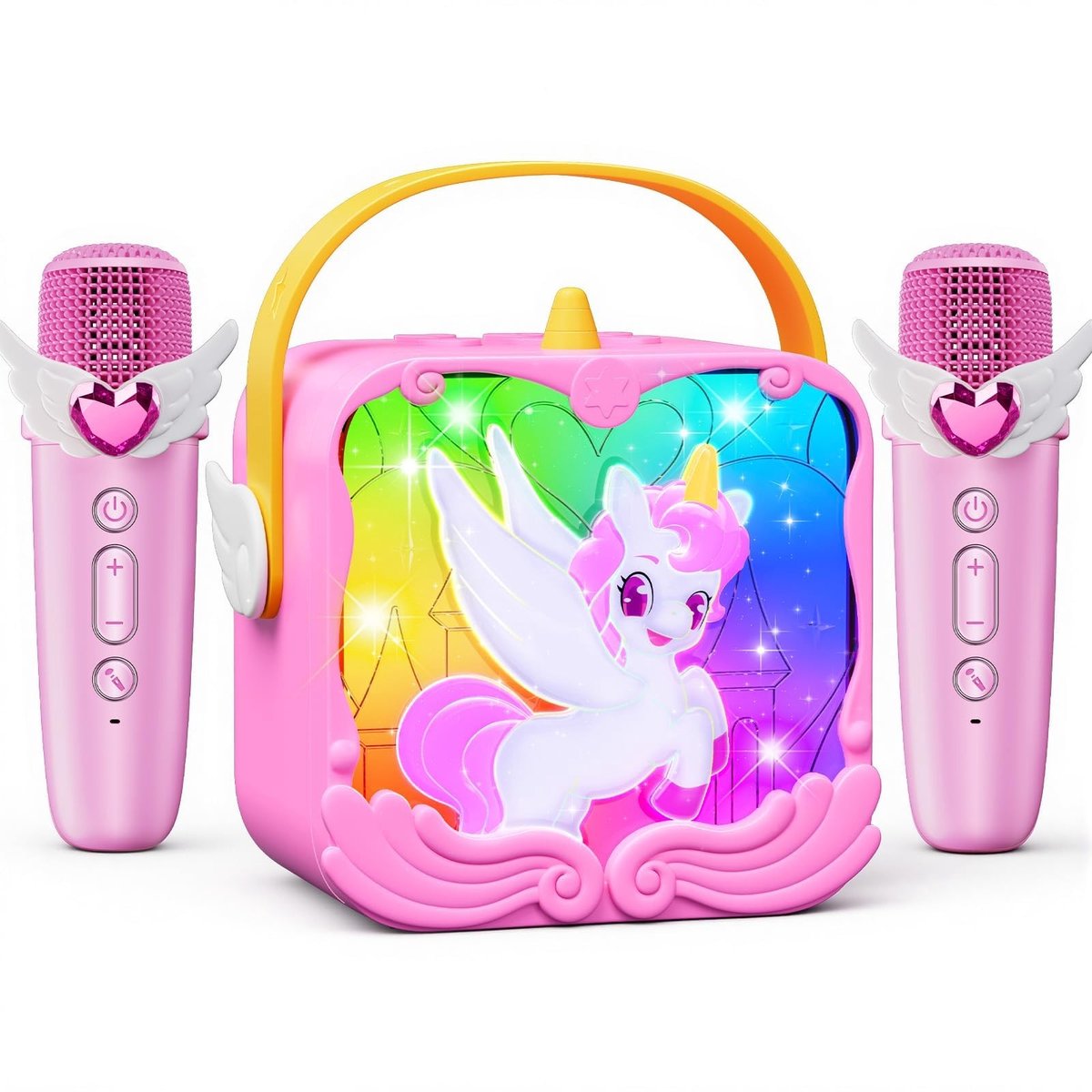 Omgoods - Karaoke Set voor Kinderen met 2 Draadloze Microfoons
