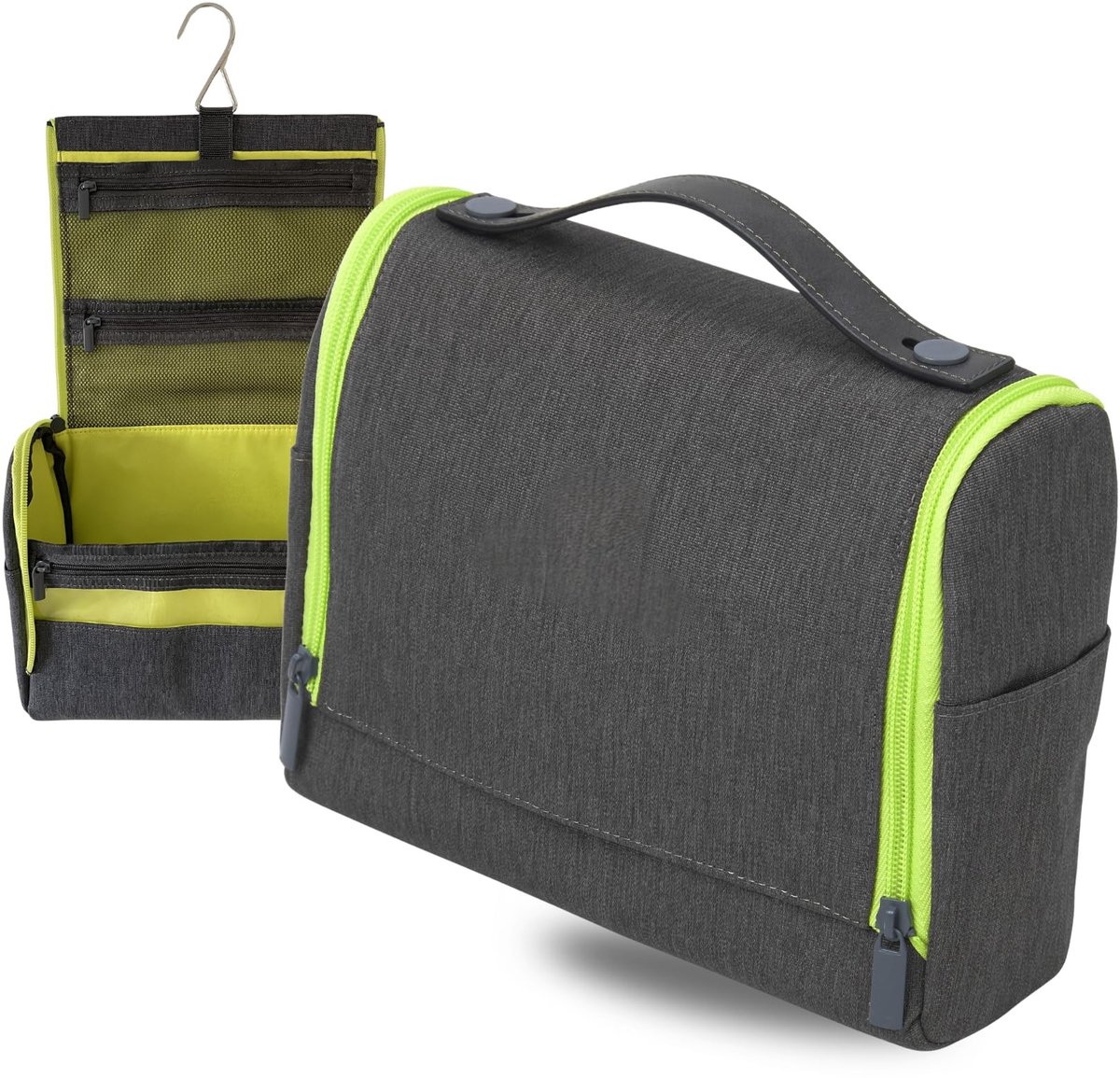 Omgoods - Hangende Toilettas voor Mannen - Compact en Waterafstotend met 4 Compartimenten