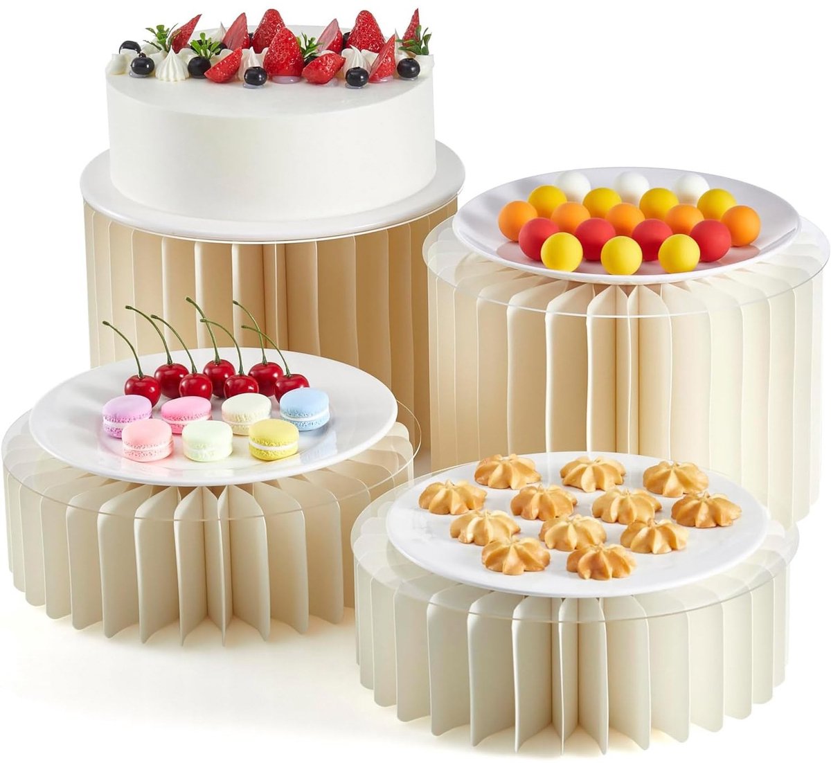 Omgoods - Set van 4 Buffet Riser Platforms voor Feestdecoratie