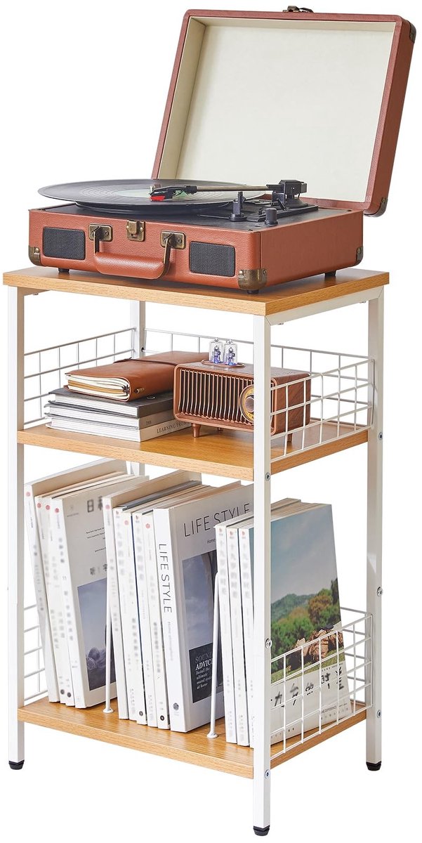 Omgoods - Drie Niveaus Side Table met Vintage Ontwerp