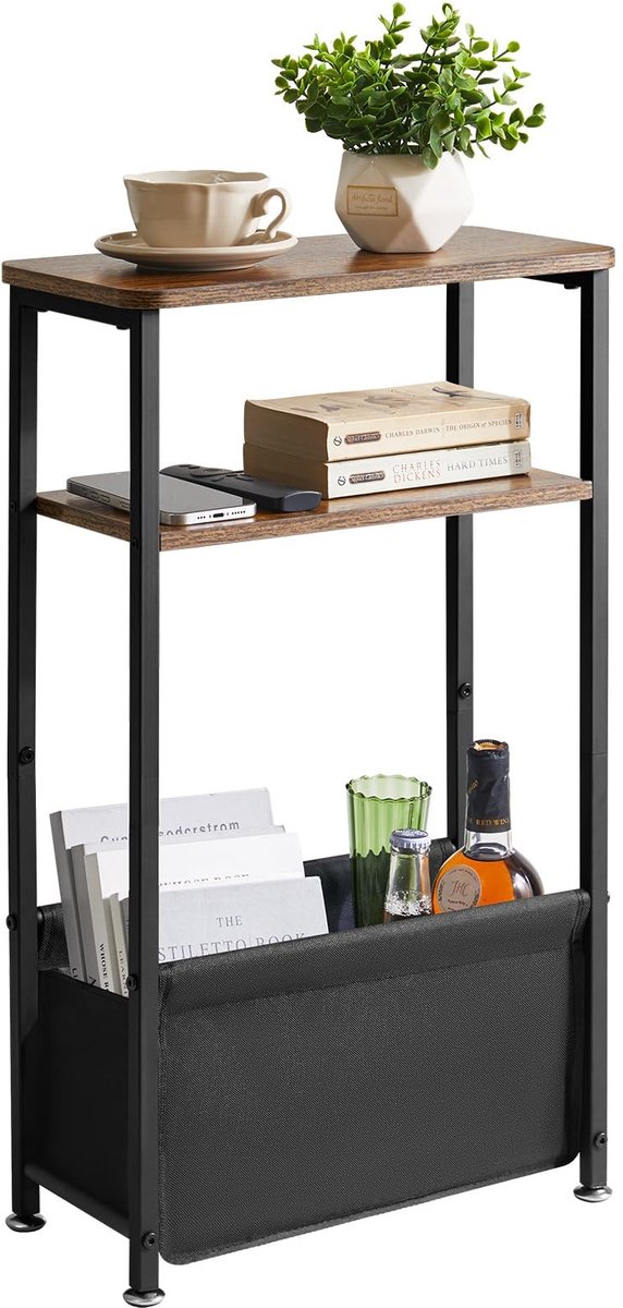 Omgoods - Smalle Tafel voor Kleine Ruimtes met Mand