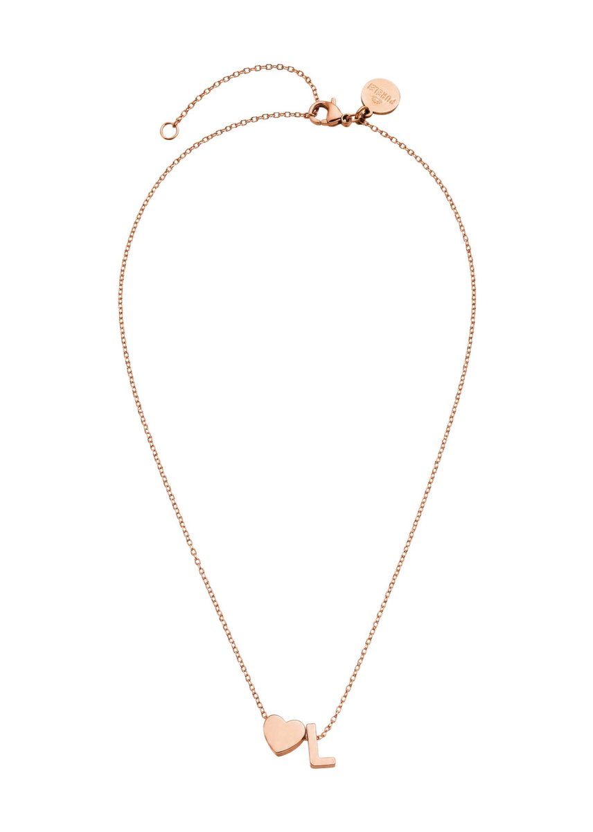 PURELEI Ketting Letter Heart L