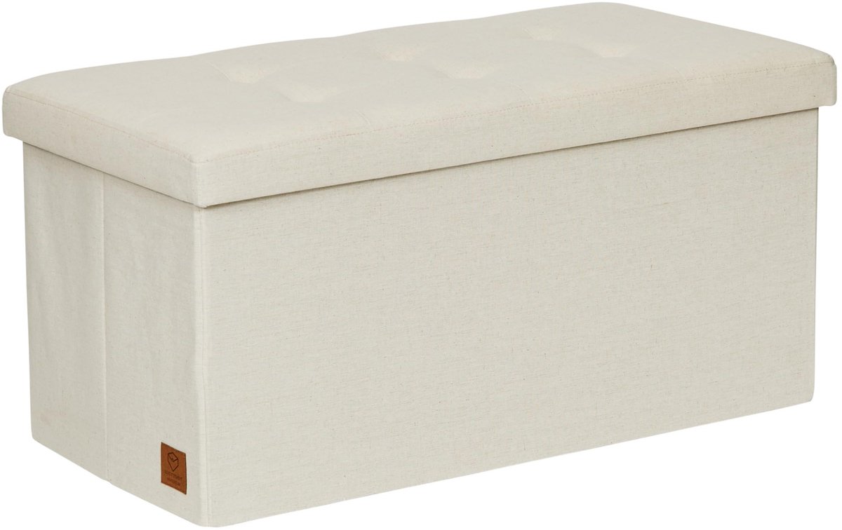 Omgoods - Premium Opbergbank met Ruimte, Beige 76x38x38 cm