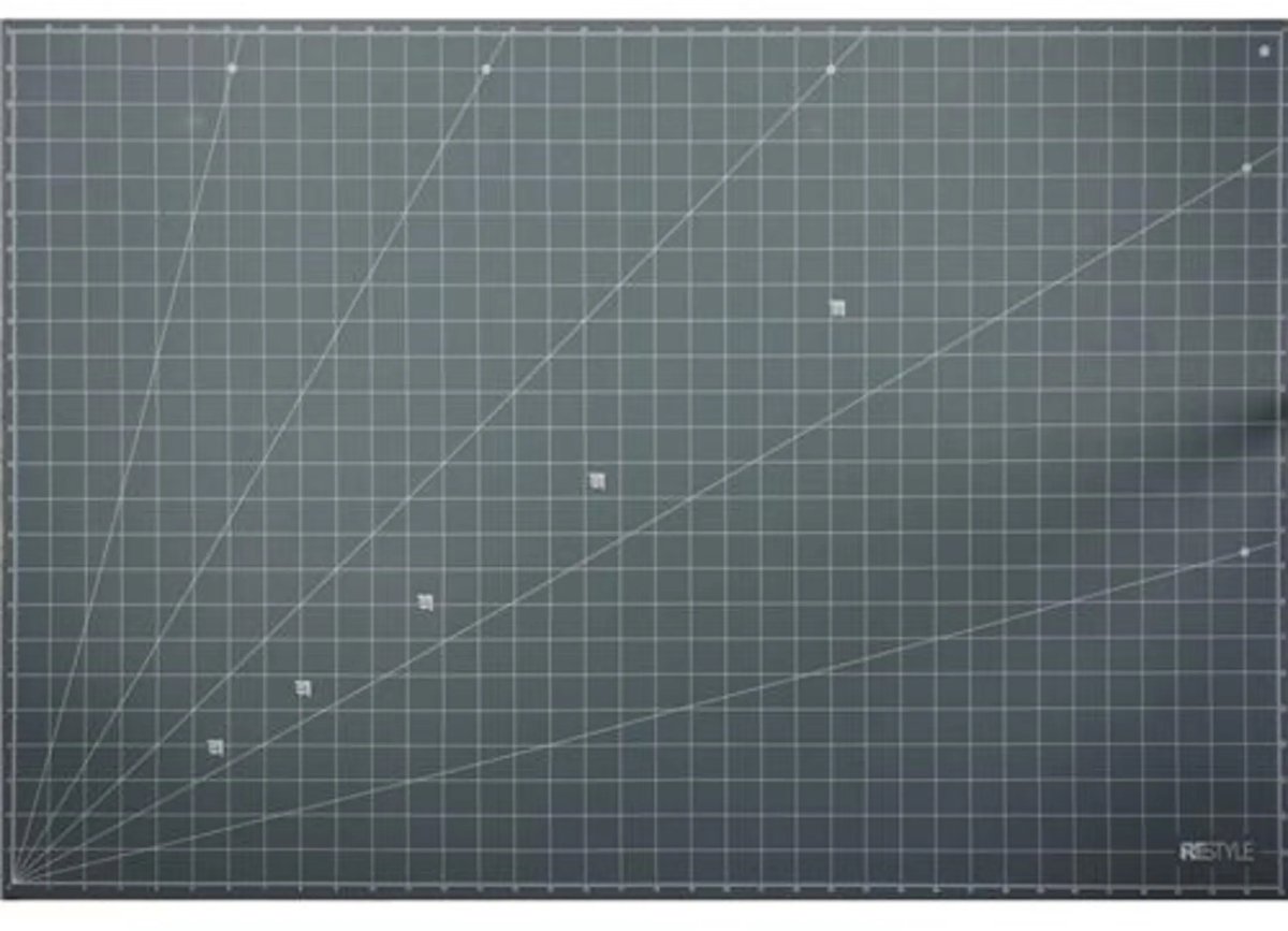 ReStyle Snijmat A1 zelfhelend 63x93cmx1.6mm dubbelzijdig cm / inch grijs