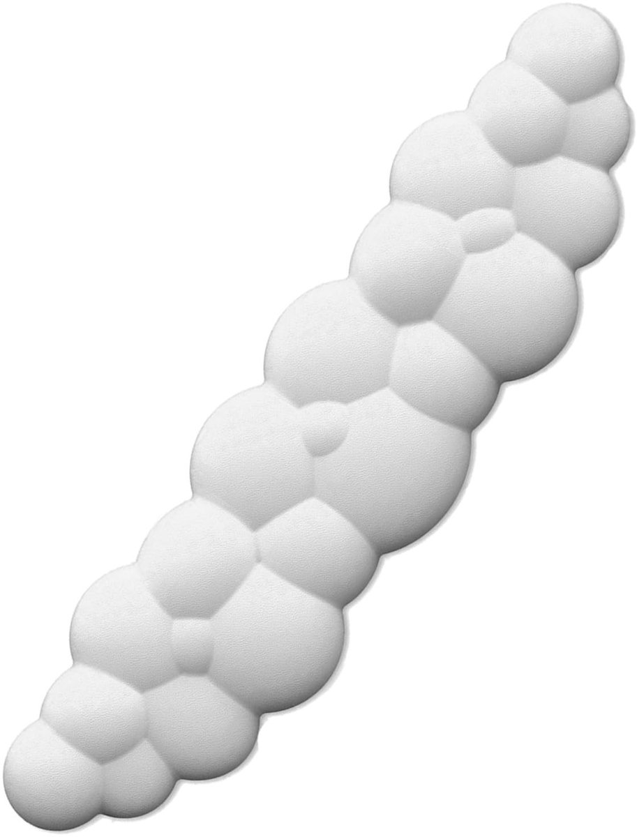 Omgoods - Schattige Wolken Muismat met Polssteun - Geheugenfoam voor Comfort