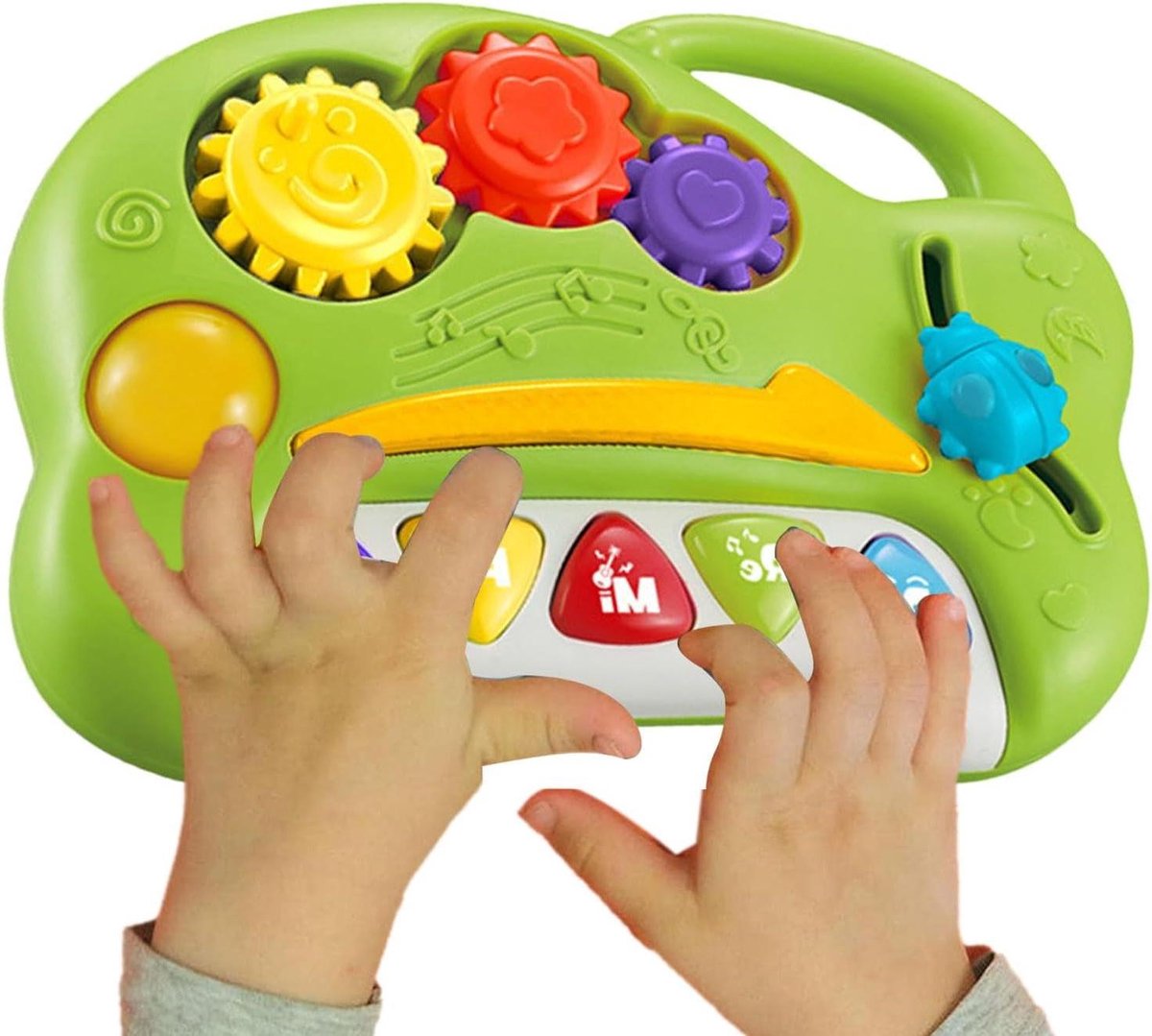 Muziek Speelgoed - Klankspel Educatief - Vroege Ontwikkeling - Interactief Ontwerp - 23.6 x 17.2 x 7.4 cm - Groen