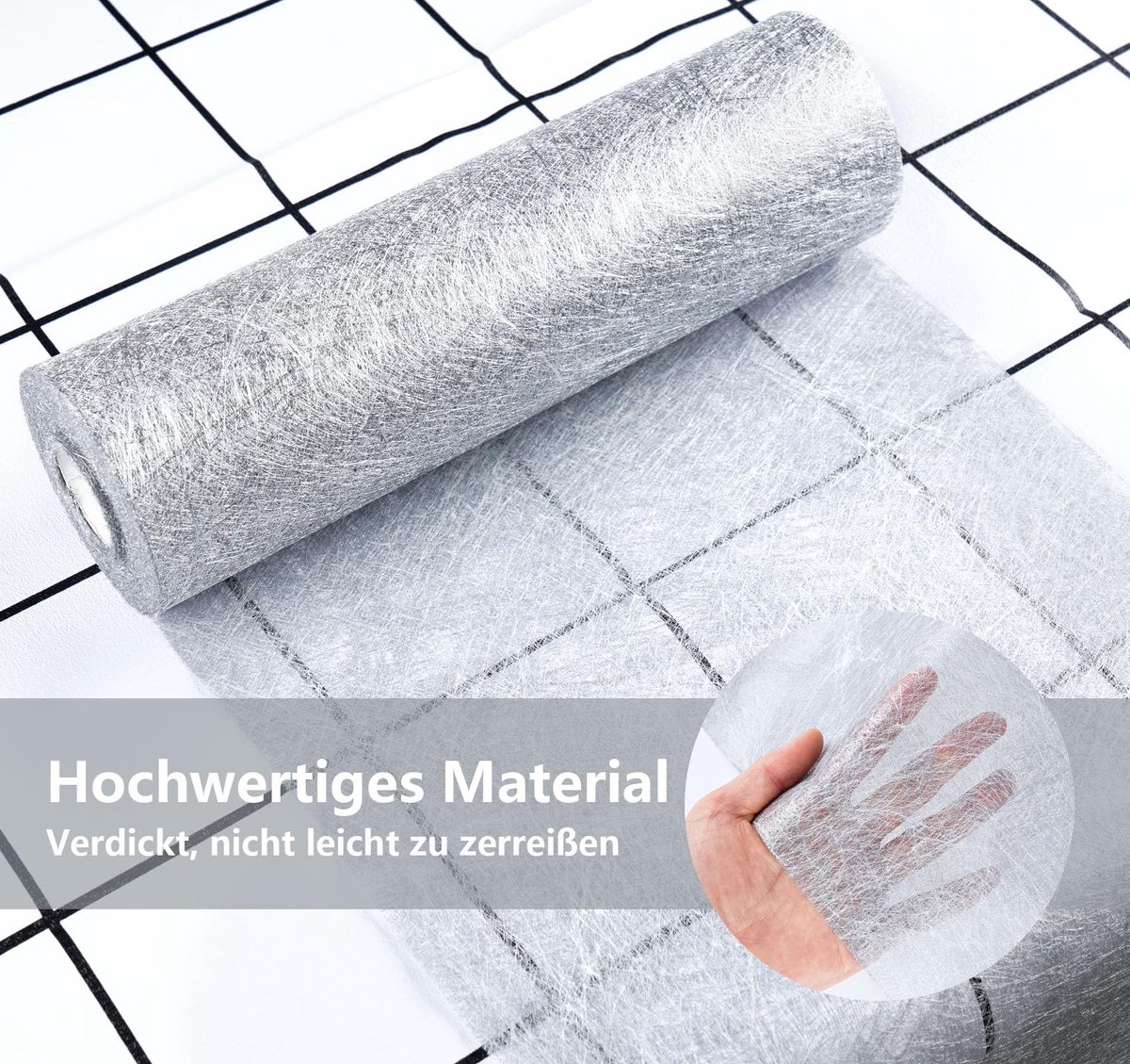 Omgoods - Herbruikbare Tafelloper van Vliesstof, Zilverkleurig