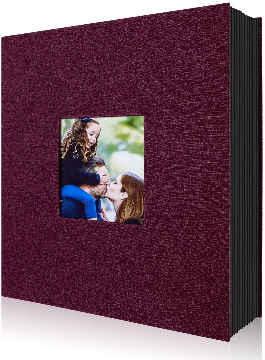 Omgoods - Fotoalbum voor 400 Foto's 10 x 15 cm, Paars
