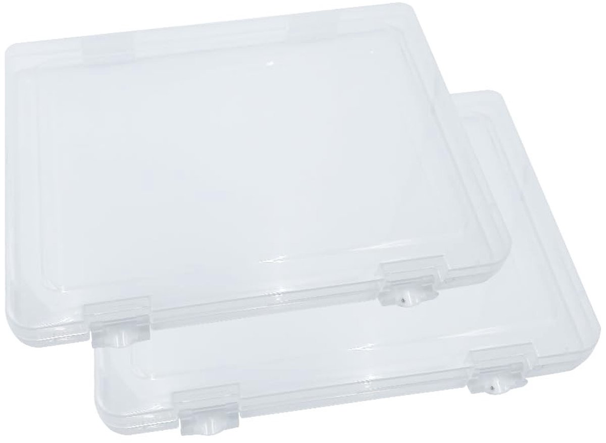 Omgoods - Set van 2 A4 Organizer Boxen voor Opbergen en Organiseren