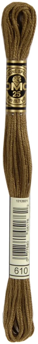 DMC Borduurzijde 610 Zeer Donker Bruin