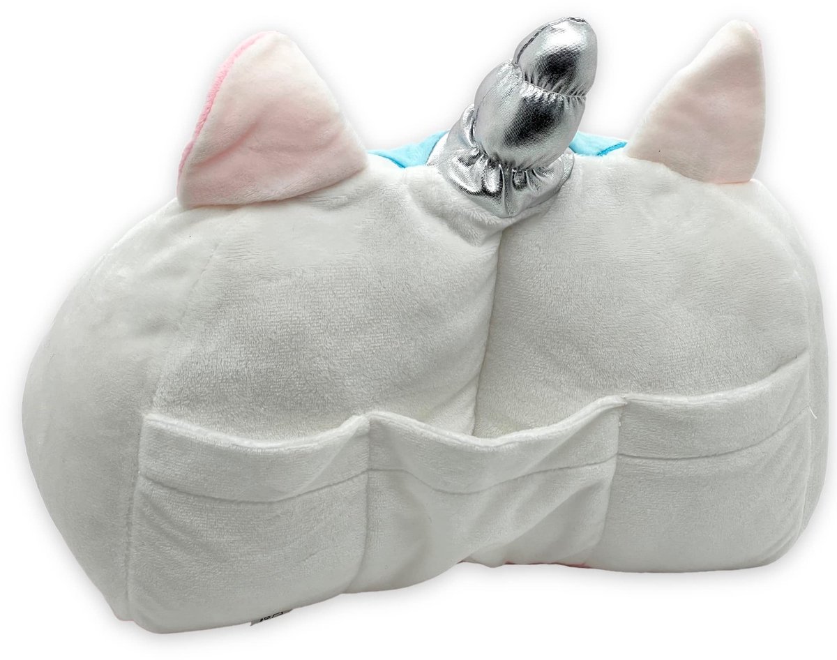 Omgoods - Tabletkussen - E-reader kussen - Zacht fluweel pluche - 30 cm - Boekensteun - Ideaal voor bed en bank - Met steekvakken