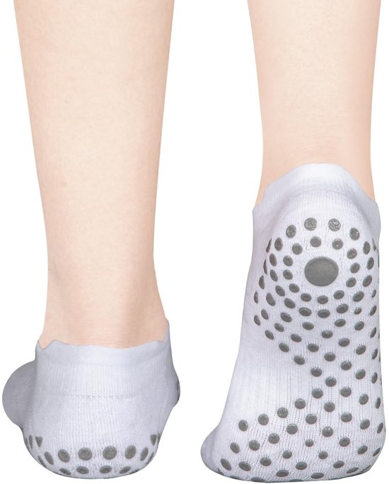 Omgoods - Non-Slip Yoga Sokken voor Vrouwen, 3 Paar Wit van Omgoods — afbeelding 5