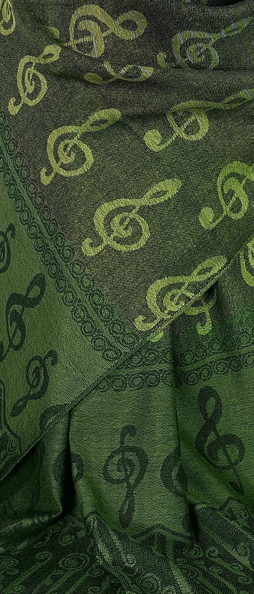Omgoods - Luxe Fashion Sjaal met Muzieknoten Print