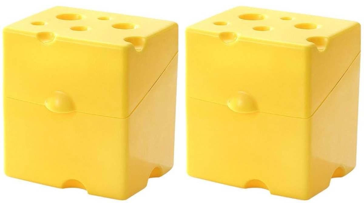 Omgoods - 2-delige Kaasdisc Opslagdoos Set