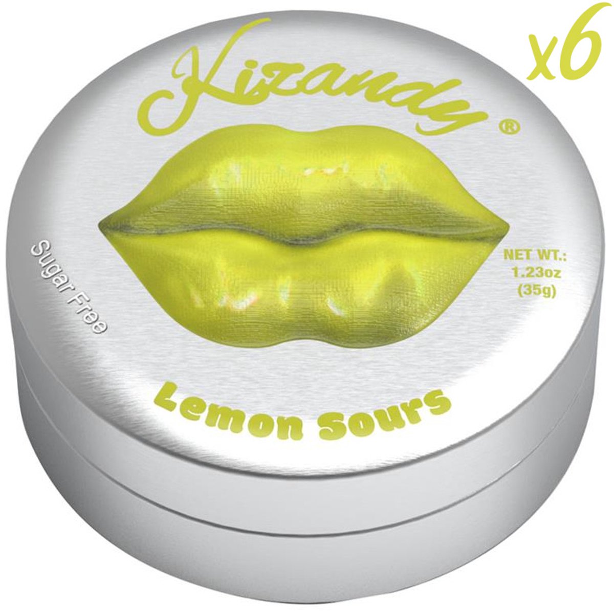 Kizandy - Suikervrije zuurtjes - Lemon - tinnen verpakking