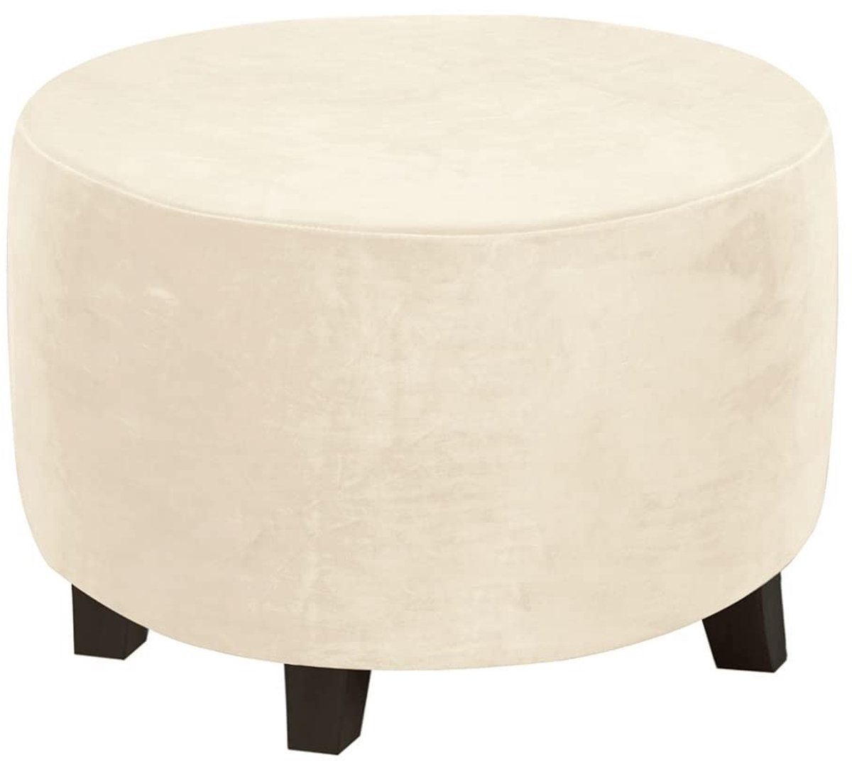 Omgoods - Ronde Ottoman Covers van Fluweel, Meerdere Maten Beschikbaar