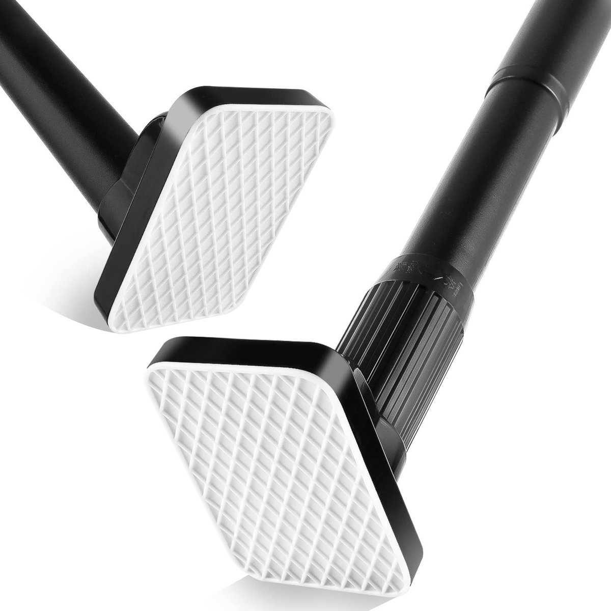Omgoods- Douchegordijnstang Uitschuifbaar 75-120cm - Stalen Spanpaal - Geen Boorinstallatie - Ondersteunt tot 85 kg - Perfect voor Badkamer/Keuken - Douchegordijn