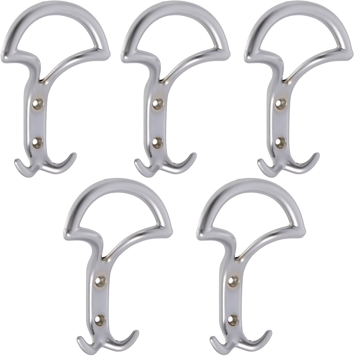 Omgoods - Set van 5 Drievoudige Wandhaken van Metaal