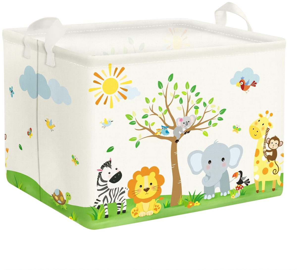 Omgoods - Cartoon Dieren Speelgoed Opbergmand