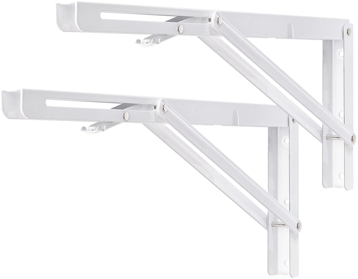 Omgoods - Vouwbare Planksteunen 400 mm voor Wandmontage, Max 150 kg