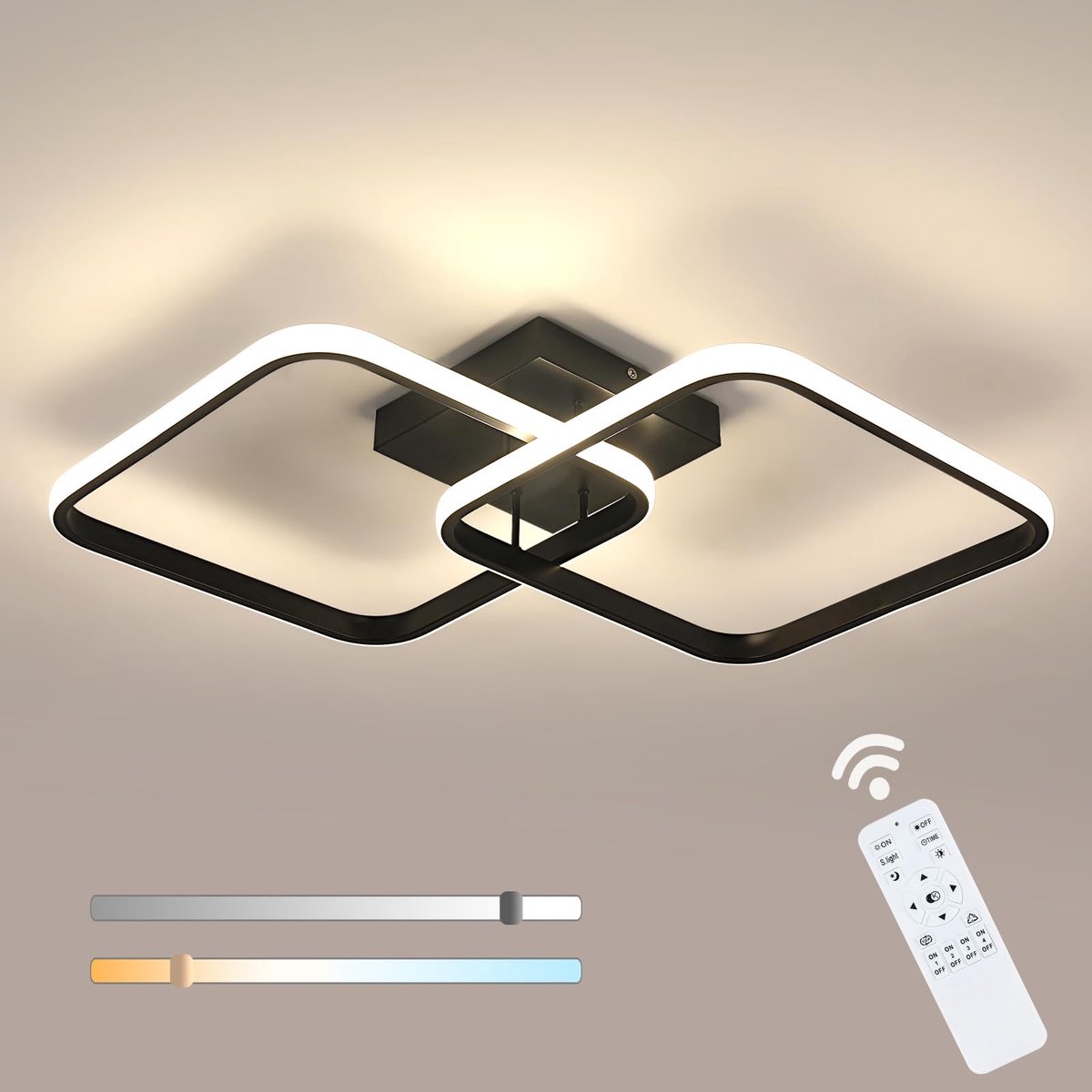 Omgoods - Dimbare LED Plafondlamp 50W met Afstandsbediening