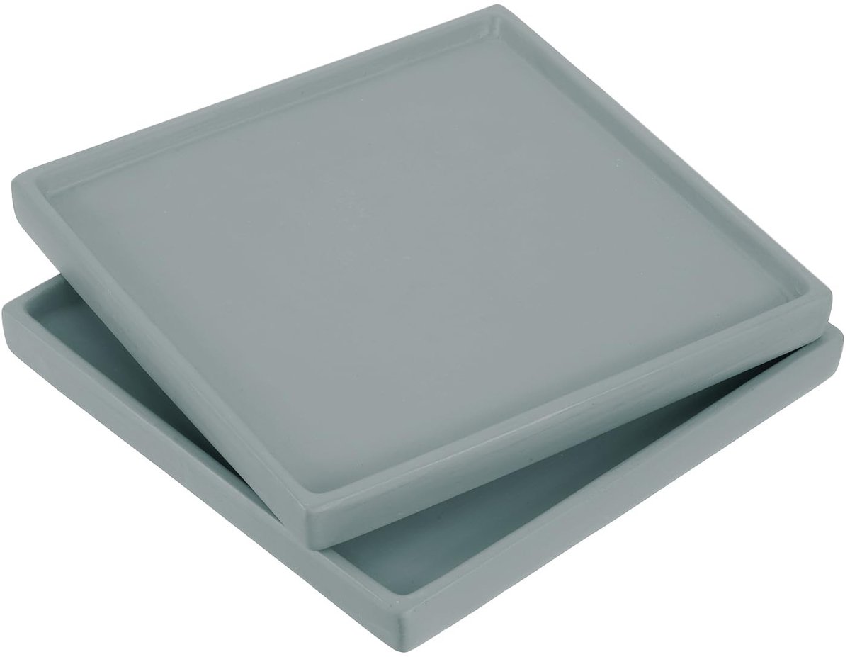 Omgoods - Set van 2 Keramische Plantenpotschotels, 20 cm