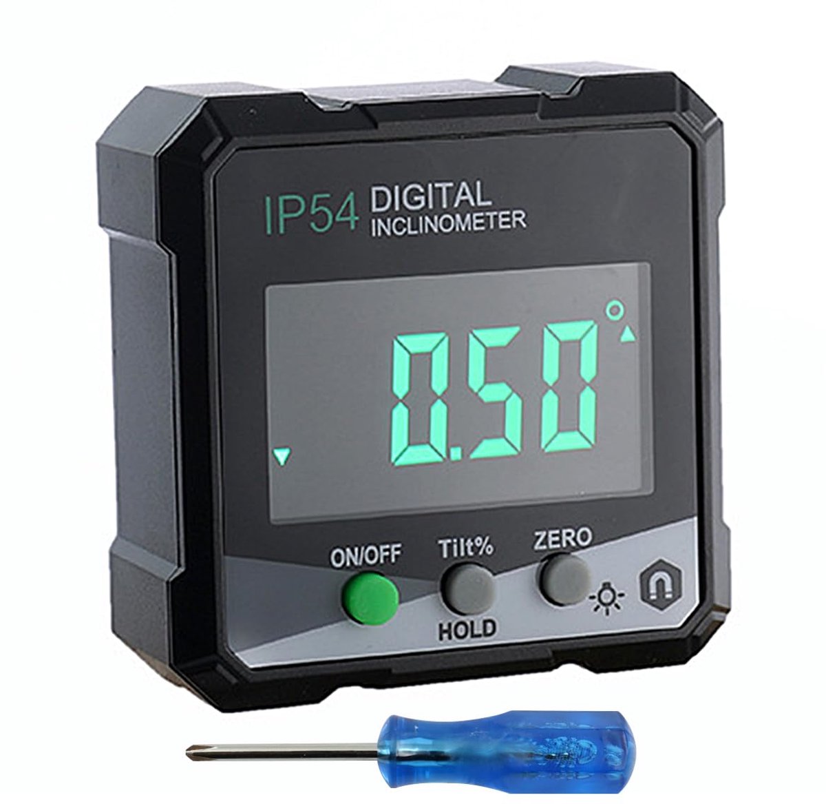 Omgoods - Digitale Hoekmeter met Magnetische Basis - Waterdichte Hellingsmeter