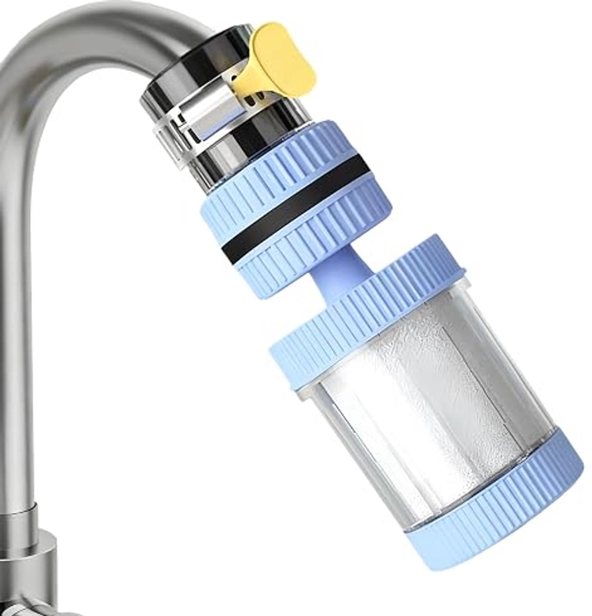 Waterfilter Kraan - Waterzuiveraar - Waterontharder - schoon drinkwater - Effectieve Waterzuivering - Kraan opzetstuk - anti kalk water - Spatwaterdicht en waterbesparend -voor Thuis Gezuiverd Water Kraan