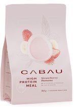Cabau – High Protein Meal Plantaardig – Strawberry Banana – Vegan Maaltijdshake met 21g Eiwit & 26 Vitamines en Mineralen – Eiwitrijke Shake voor Ontbijt, Lunch of Diner – Rijk aan Vezels – 560 Gram (7 Porties)