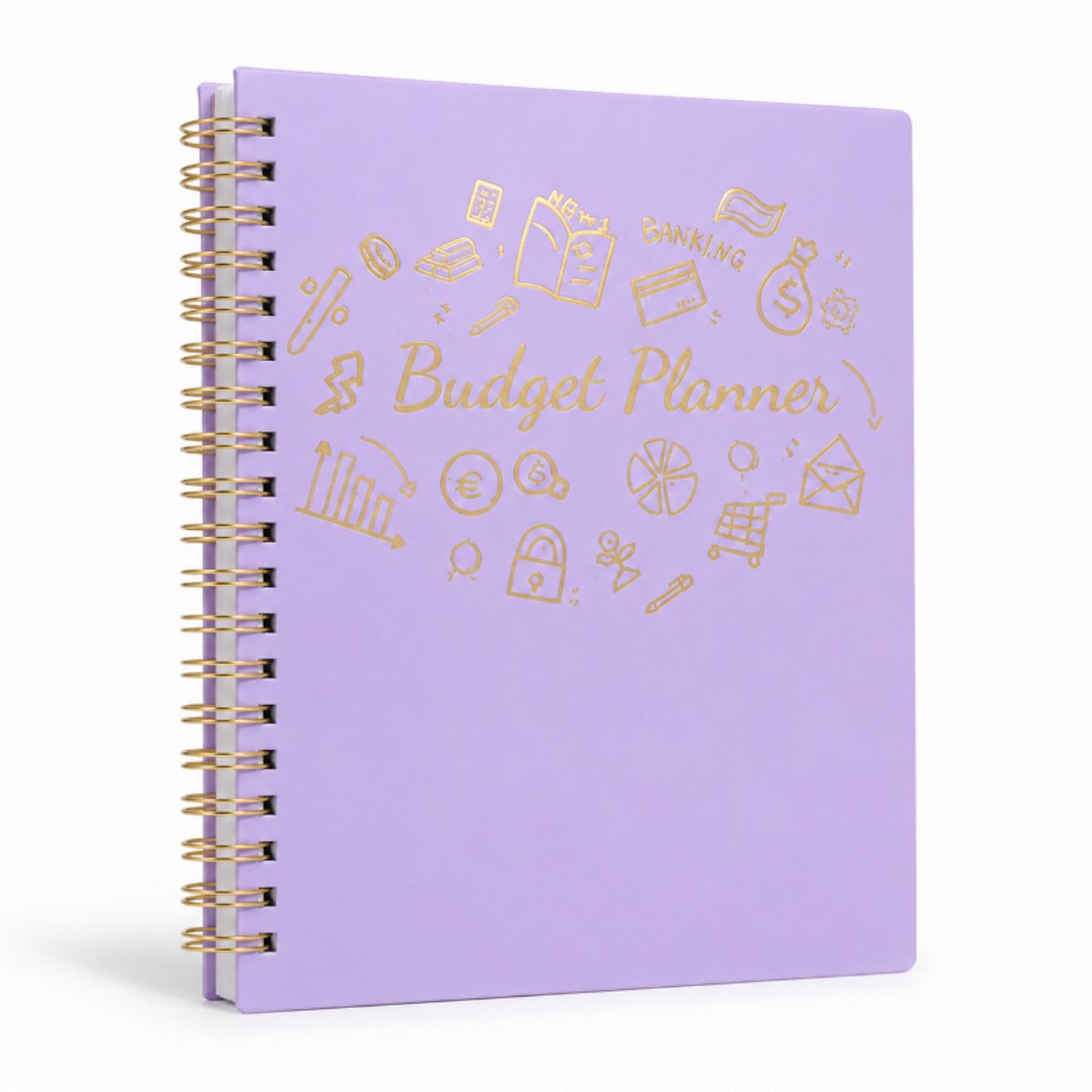 Bobypet - Budget Planner A5 - Ongedateerd Huishoudboekje & Financiële Planner met Uitgaven Tracker - Spaar & Schulden Beheer Journal voor Gezinnen & Vrouwen - Paars