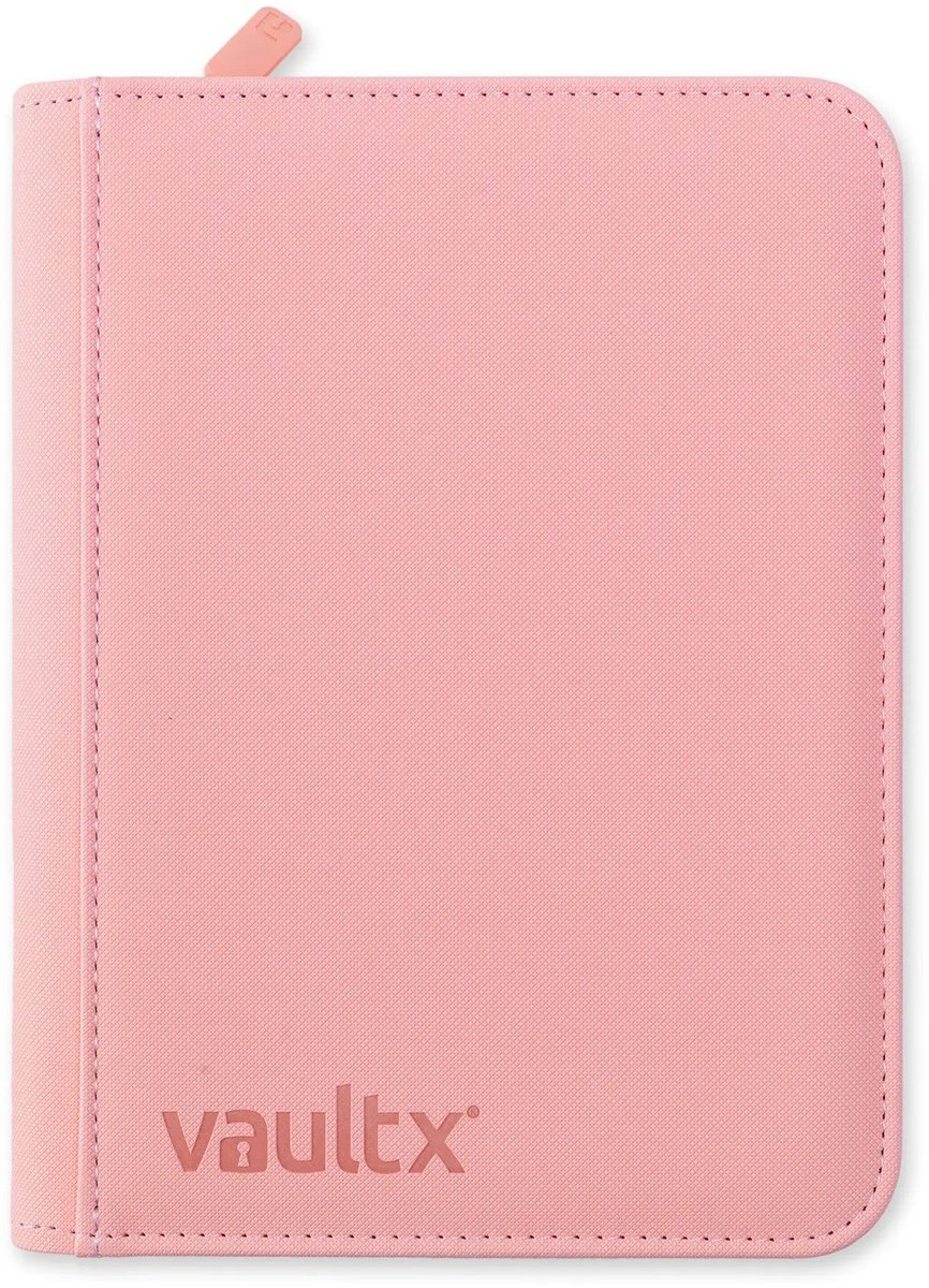 Vault X 4-Pocket Exo-Tec® Zip Binder - Verzamelmap - 160 Kaarten/Roze