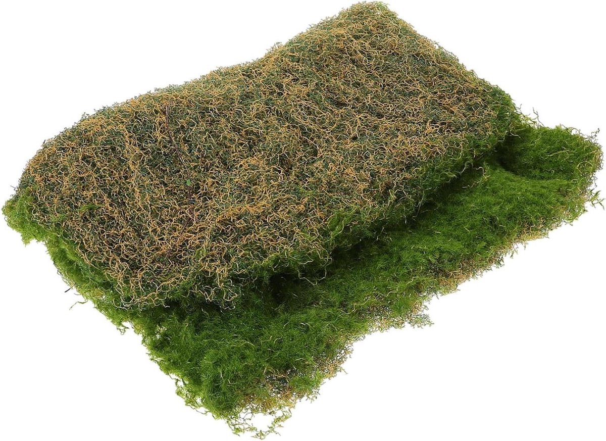 Kunstmos Grasmat - Nep Gras Tapijt - Diorama Decoratie - Realistisch Uiterlijk - 60x40 cm - Groen