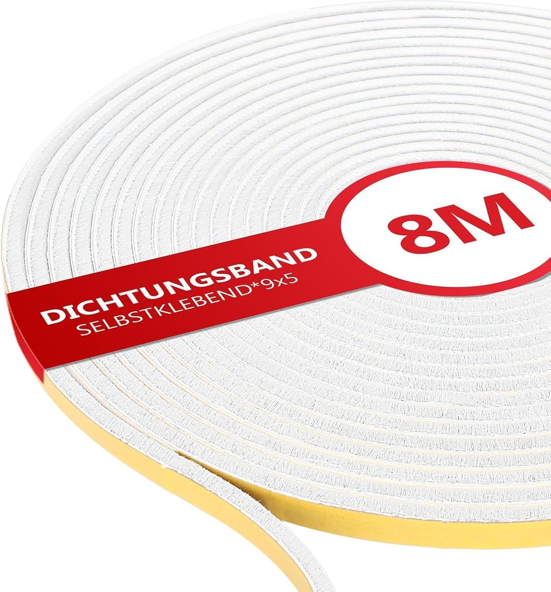 XEEINC 8M Borstelafdichting, zelfklevend, 9 mm (B) x 5 mm (D) Borstelafdichting voor rolluik, schuifdeur, met ideale - ShopVlot
