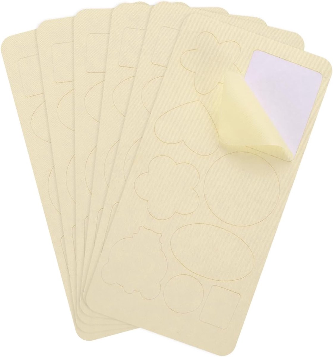 2 stuks zelfklevende reparatiepleisters 10 x 20 mm, zelfklevende reparatiepleisters van materiaal, waterdichte reparaties voor donsjack, tent, slaapzak, autostoeltje (lichtgeel)